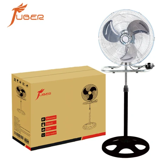 Chine 18 pouces 3 en 1 12V 24V AC DC ventilateur debout sur pied de refroidissement par air industriel à grande vitesse